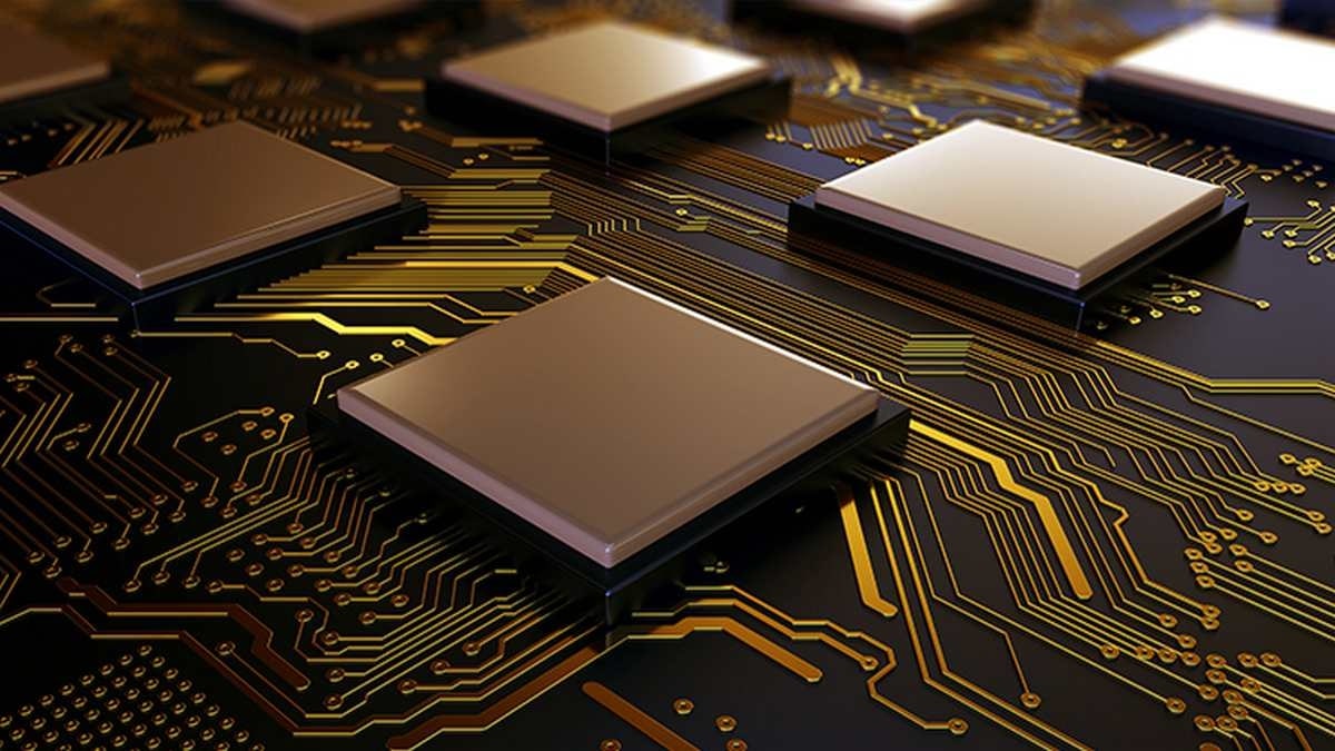 Поле программируемых вентильных матриц (FPGA) на печатной плате